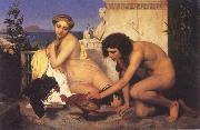 Jean Leon Gerome The Cock Fight Spain oil painting reproduction